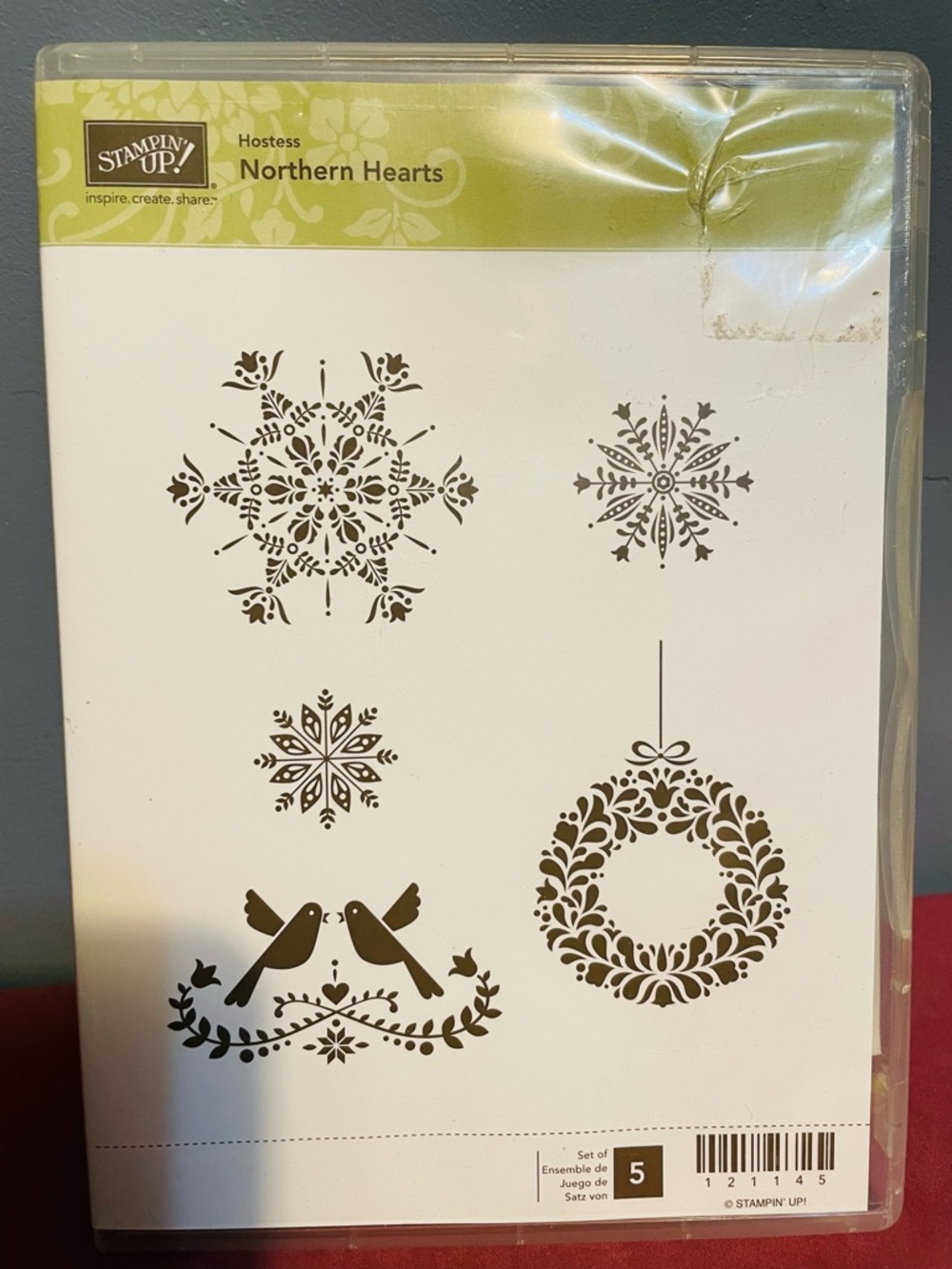 NEW Stampin' Up! Hostess Set Northern Hearts Holiday Stamp Set